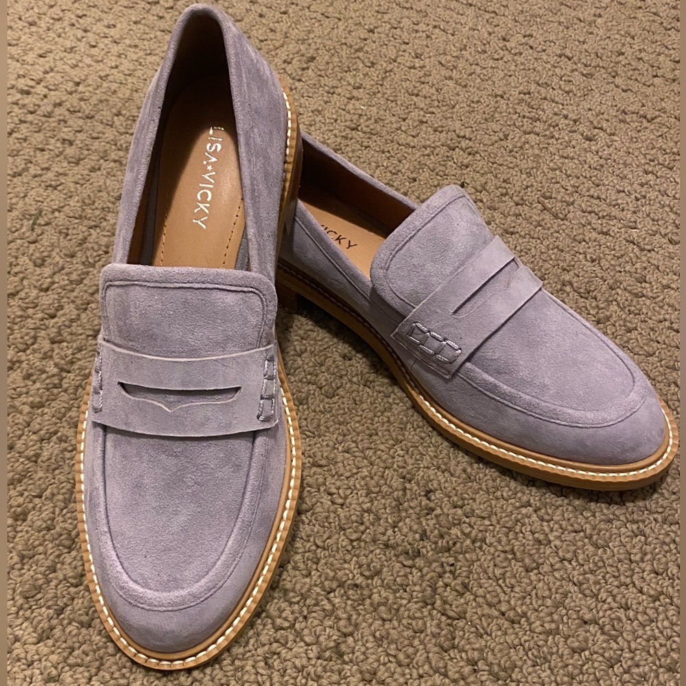 Lavender Loafers - by Lisa Vicky, Size 6; like new!